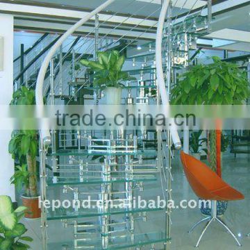 Laminated tempered glass stair treads