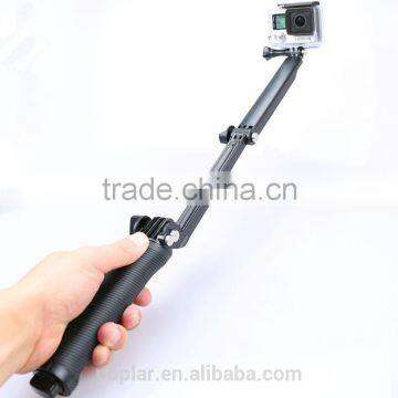 wholesale 3 Way Monopod Arm Mount Adjustable stand Bracket Handheld Grip Tripods For GoproS Hero4 session 3+ 3 xiaomi yi