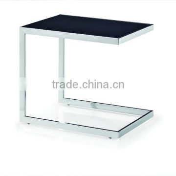 Stainless Steel Leg Square Black Coffee Table(CF-T12)
