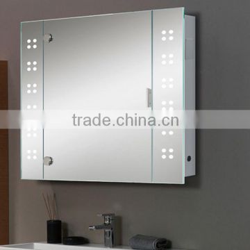 2013 china double door back-lit hotel mirror cabinet
