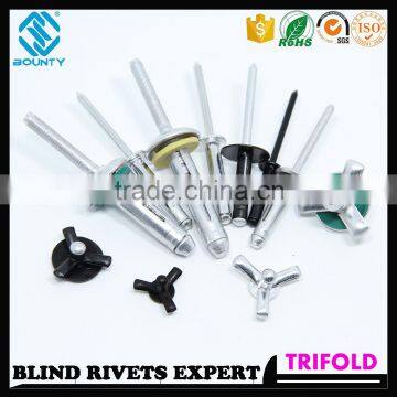 HIGH QUALITY FACTORY ALUMINUM TRIFOLD BLIND RIVETS FOR GLASS CURTAIN WALL