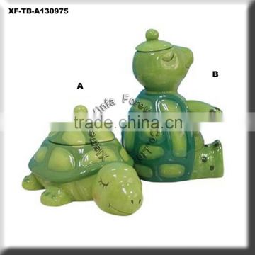 turtle ceramic condiment jar