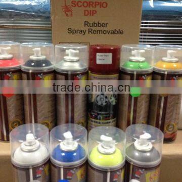 Flexible 400ML Car Styling Easy Removable Aerosol Paint