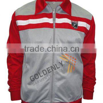 100% polyester men's tricot jacket hot sale in cheap price with good quality