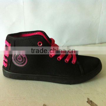lady fashion canvas injection shoes for sale