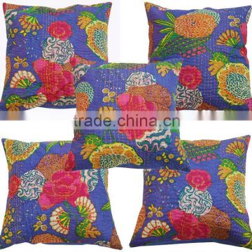 Wholesale lots of HANDMADE KANTHA WORK CUSHION COVERS at amazing discounted prices directly from factory