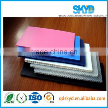 Anti-static PP hollow sheet,pp corrugated board,used polypropylene plastic material