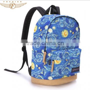 Korean bag backpack with 3 compartment laptop bag