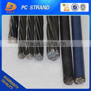 Prestressing Concrete 12.7mm and 15.2mm Unbonded Strand for Building Material