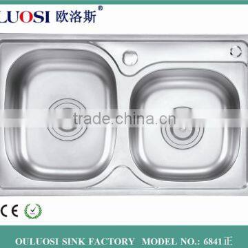 201 polish double bowl cheap stainless steel sink                        
                                                                                Supplier's Choice