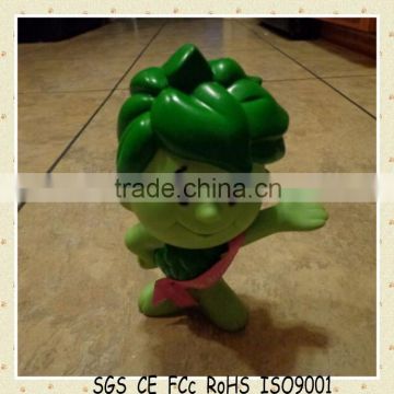 Custom plastic Mini green boy vinyl figure toys manufacturer