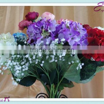 YHA#202 artificial flower bouquet - polyester banquet wedding wholesale table cloth cover chair cover sash band