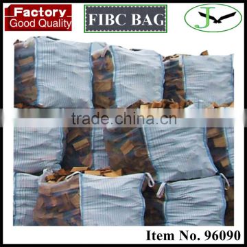 100% virgin polypropylene pp top open firewood 1 ton jumbo bag