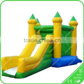Attractive giant inflatable playgrounds,inflatable bouncer slide,inflatable slide with arched door