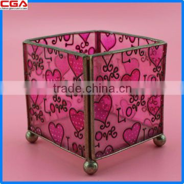 China Factory supply hot seller popular design Glass Candle Holder