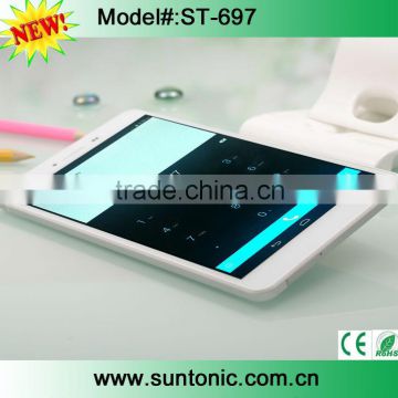 6.95" high end 3g tablet pc quad core with 1+16G and 2+8 pixel camera
