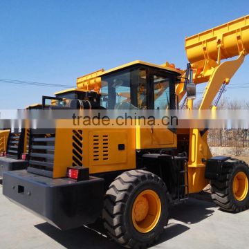 heavy equipment hydraulic wheel loader with quick hitch