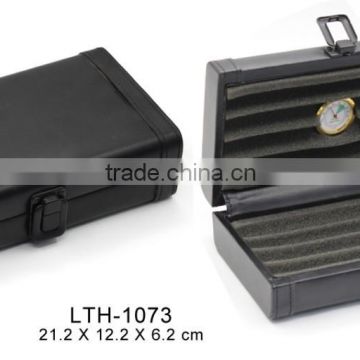 Cigar PU leather travel humidor box