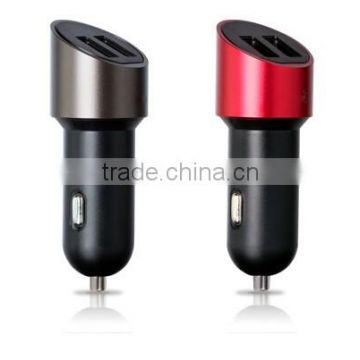 5V 4.2A Dual USB Car Charger for iPhone 6 Plus, Aluminum Shell Car Mobile phone charger