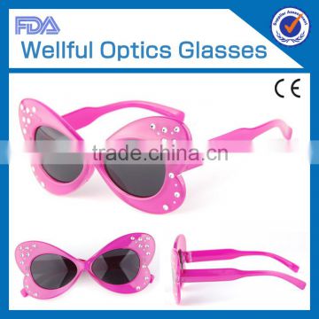 wholesale hot sale fashion vantage made in china butterfly kids sunglasses