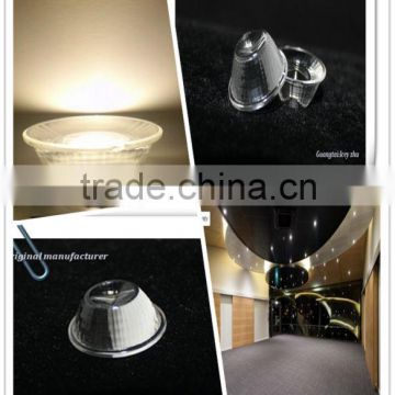30mm 5W led glass lens Reflector with small view angle 30degree