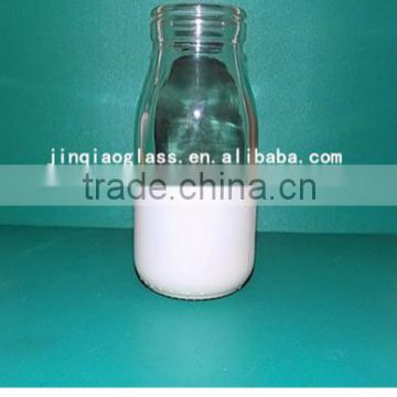 200ml milk glass bottle with hot stamping