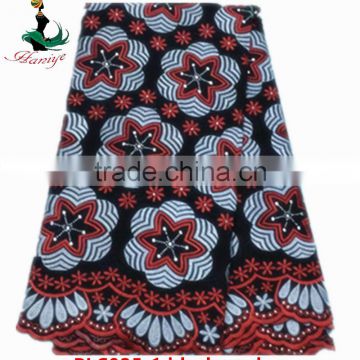 Haniye 2016 textile fabric african lace fabrics big swiss voile lace polished cotton fabric lace /PLC025