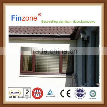 Super quality cheapest wooden finished aluminum windows