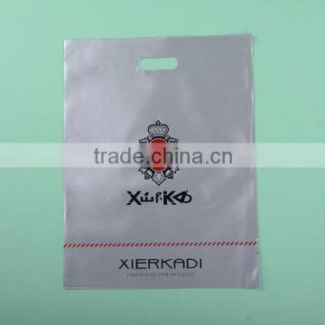 custom die cut plastic shopping bags with logo