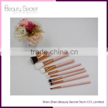 high quality private label pink cosmetic brushes 8 pcs makeup brush