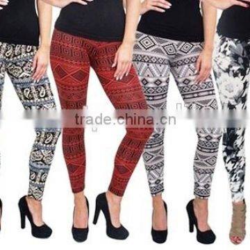 92 % cotton 8 % spandex printed leggings