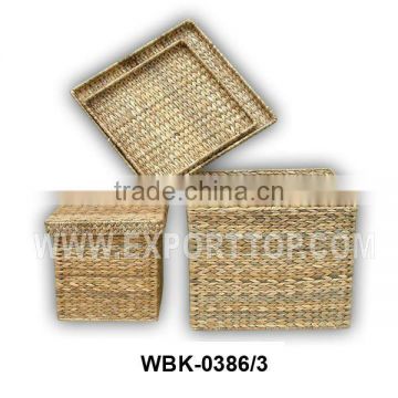 Best selling water hyacinth storage baskets