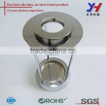 OEM ODM Custom CNC Machining Chrome Plated Brass Essential Oil Holder