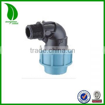 HEAVY DUTY PP PE COMPRESSION FITTING MALE ELBOW