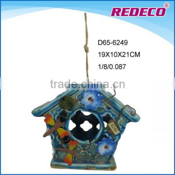Ceramic hanging bird breeding cage for wholesale