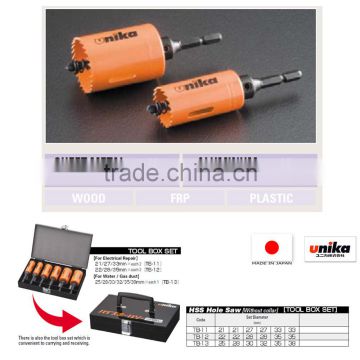 Functional and High quality twist drill hole saw with various sizes made in Japan