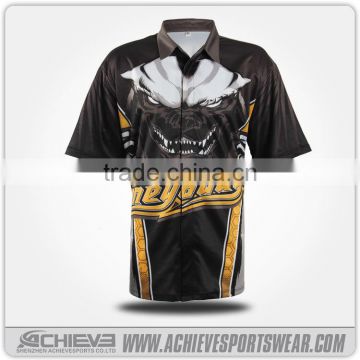 Custom men sublimated racing team shirts wholesale