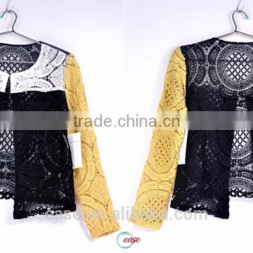 teenager children china hand crochet 100% acrylic cardigan sweater