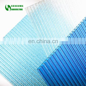 2017 Commercial Unbreakable Polycarbonate 6MM Twinwall Hollow Sheet