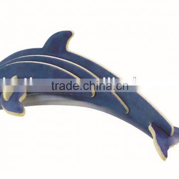 2014 China 3D DIY Educational Mini Animal Wooden Puzzle-Dolphin