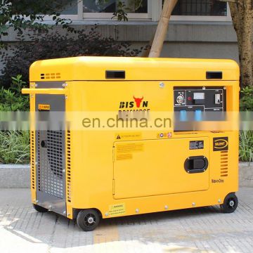 BISON(CHINA)Hot Sell China Cheap Electric Start 5kw silent new model Generator Diesel ISO9001 CE