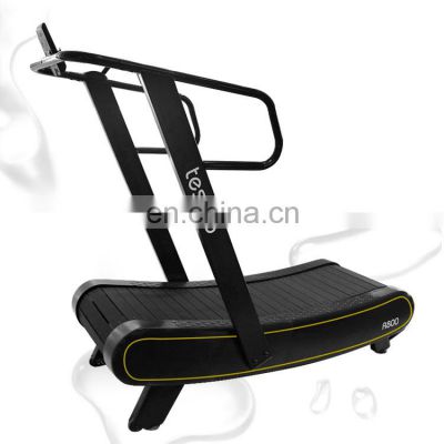 Professional curved treadmill woodway manual unpowered curved treadmill Fitness Equipment curve treadmill self-generating