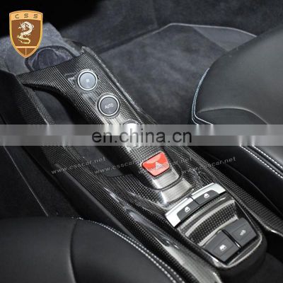 Dry Carbon Fiber Interior Center Control Suitable For Ferrari 488 GTB Trims