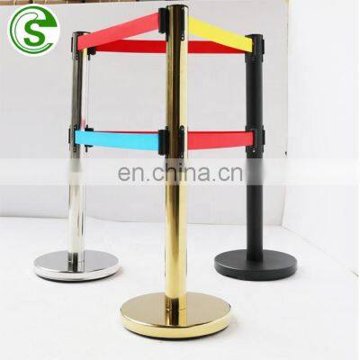 customized galvanized barrier crowd control stanchion barrier