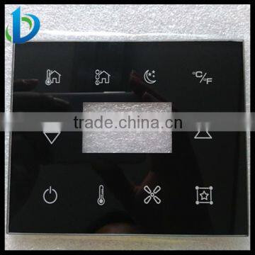 High grade 0.5 - 6mm silk screen printng touch control panel glass