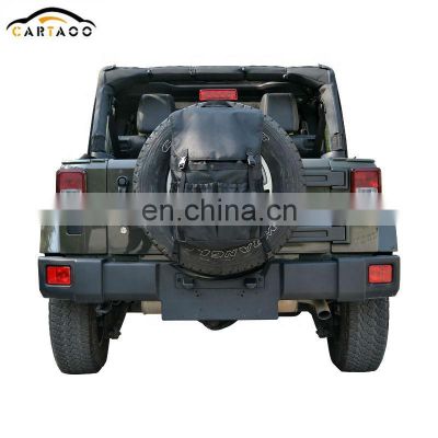 Cartaoo Multi-Pockets Backpack Cargo Bags Spare Tire Tool Storage Organizers For Jeep Wrangler JK