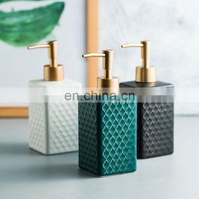 Modern Design Bathroom Accessories Ceramic Foam Liquid Soap Dispensers