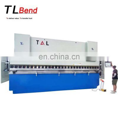 T&L Brand 300Ton 6000 CNC synchronized press brake machine with Delem DA66T 6+1 Axis