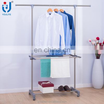 Multifunctional single-pole houseware clothes hanging stand
