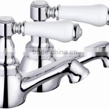 tradiational bath tub brass faucet tub filler deck-mount